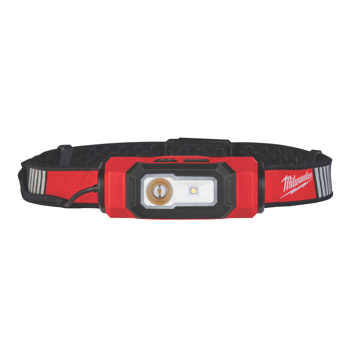 Milwaukee L4 HL-VIS-301 Rechargeable LED Hi-Vis Headlamp Red/Black 600lm (600GE)