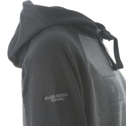 DeWalt Stratford Hooded Sweatshirt Black / Grey X Large 45-47