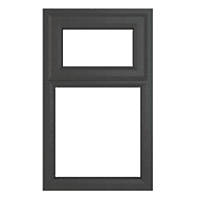 Crystal  Top Opening Double-Glazed Casement Anthracite Grey uPVC Window 610 x 820mm