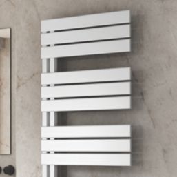 Reina 1424mm x 550mm 2291BTU White Flat Designer Towel Radiator