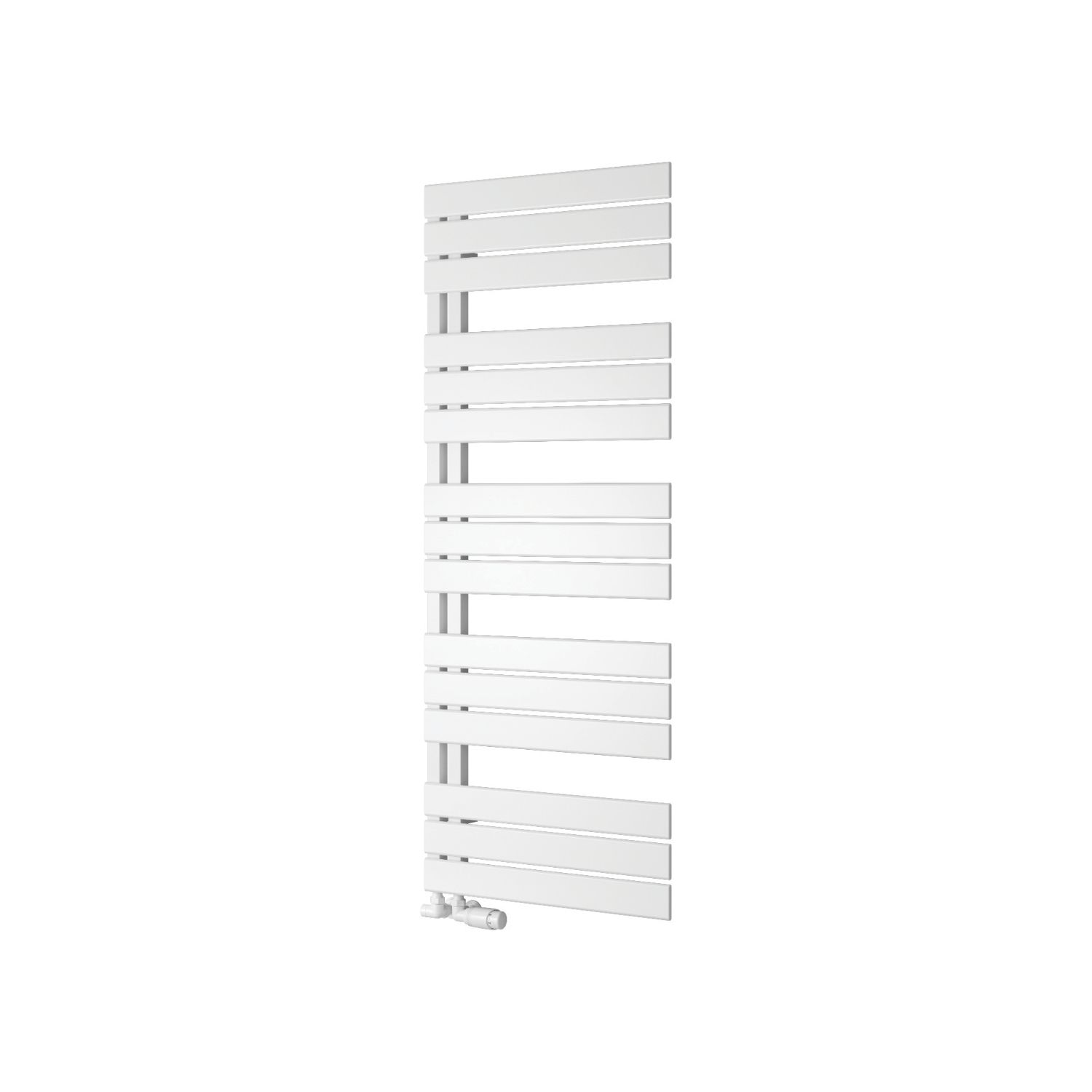 Reina 1424mm x 550mm 2291BTU White Flat Designer Towel Radiator (600LH)