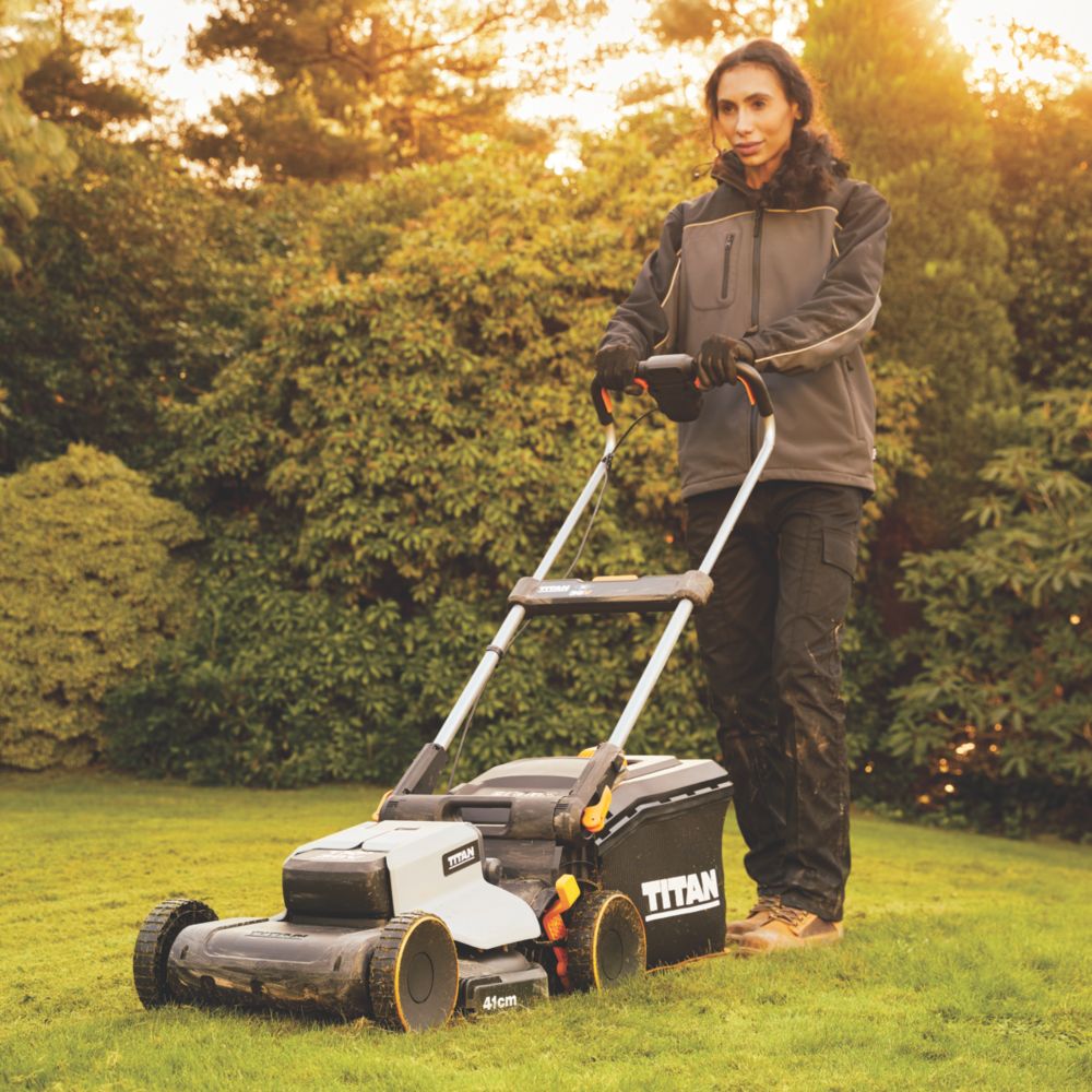 Titan 36V 1 x 4.0Ah Li Ion TXP Brushless Cordless 41cm Rotary Lawn