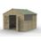 Forest Beckwood 10' x 9' 6" (Nominal) Apex Shiplap Timber Shed with Base