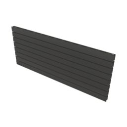Ximax Oceanus 595mm x 1400mm 4382BTU Anthracite Horizontal Designer Radiator