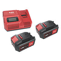 Flex P-Set 55 R/BS 18V 5.0Ah Li-Ion  Battery & Charger Set