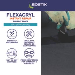 Bostik Flexacryl Roof Repair Compound Black 5kg
