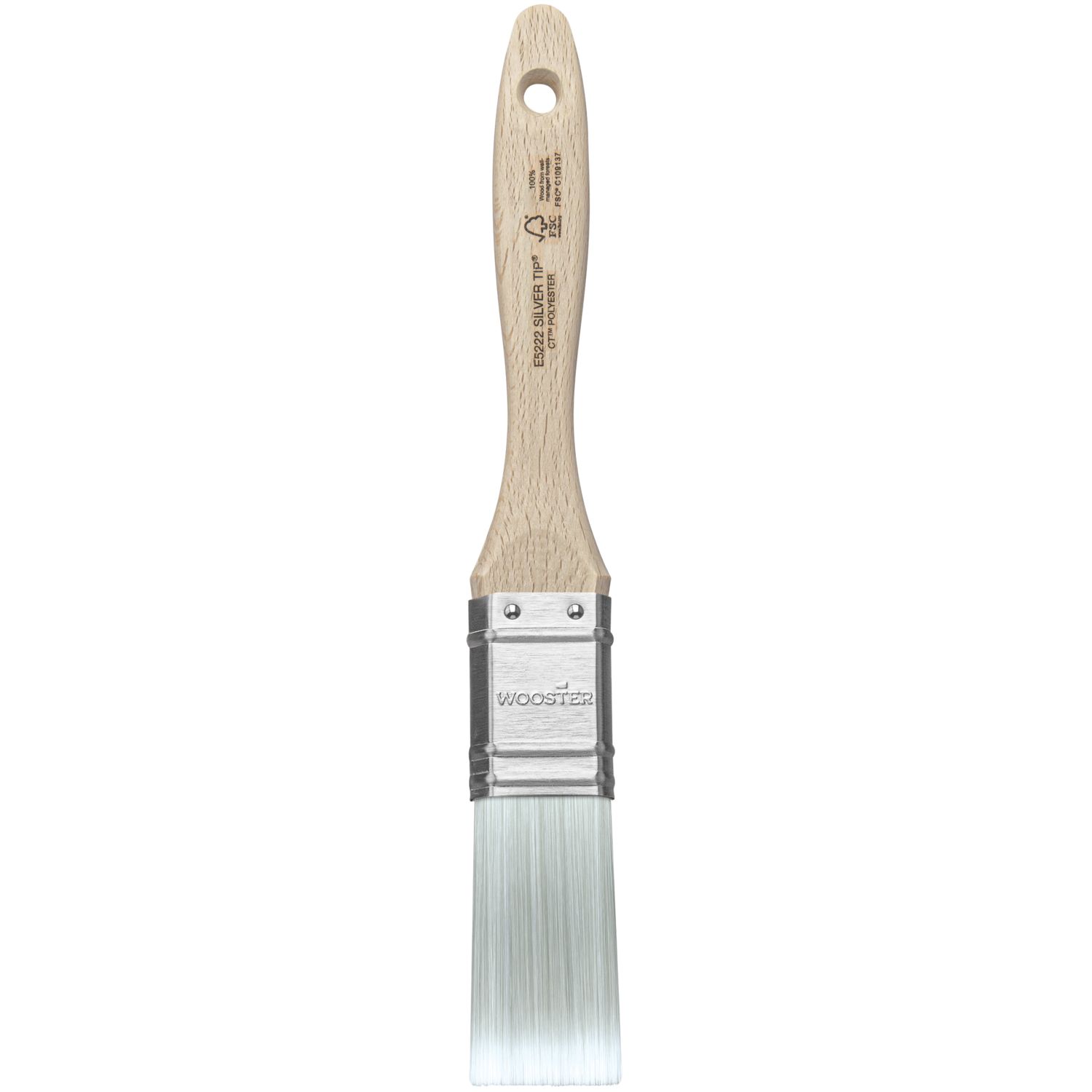 Wooster Silver Tip Synthetic Bristle Paint Brush 1" (6012G)