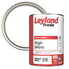 Leyland Trade  High Gloss Brilliant White Trim Paint 5Ltr