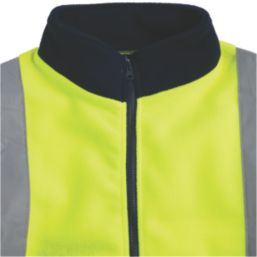 Pro RTX High Visibilty  Fleece Jacket Yellow / Navy 3X Large 56" Chest