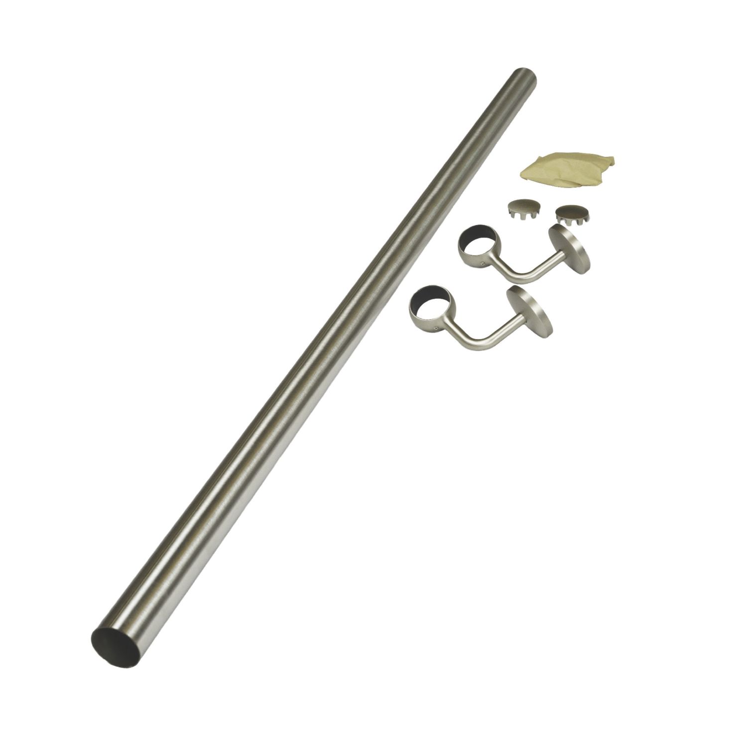 Rothley Steel Handrail Kit Brushed Silver 1200mm (601EA)