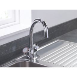 Bristan Value Club Monobloc Kitchen Sink Mixer Taps Chrome-Plated 1 Pair