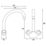 Bristan Value Club Monobloc Kitchen Sink Mixer Taps Chrome-Plated 1 Pair