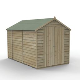 Forest 4Life 6' x 9' 6" (Nominal) Apex Overlap Timber Shed