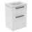 Ideal Standard i.life A Floorstanding Vanity Unit With Black Handles & Basin Matt White 600mm x 440mm x 853mm