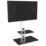 AVF Lesina FSL700LESW TV Stand Satin White Body/Black Glass