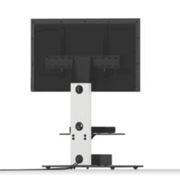 AVF Lesina FSL700LESW TV Stand Satin White Body/Black Glass