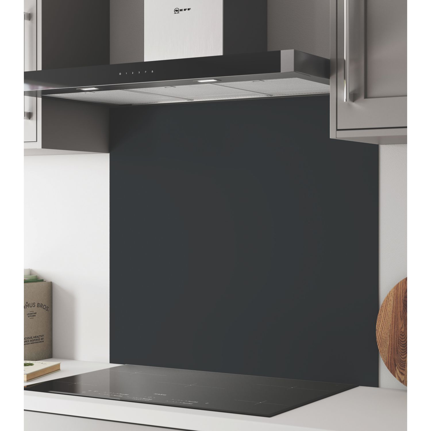 Wilsonart Midnight Grey/Hadrian Green Wide Hob Splashback 900mm x 800mm x 4mm (601JL)