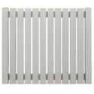 Time Arat E 500mm x 590mm 2138BTU Matt Chrome Horizontal Designer Radiator