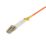 Labgear Duplex Multi Mode Orange LC- LC OM1 LSZH Fibre Optic Cable 1m