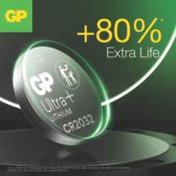 GP Batteries CR2032 3V Coin Cell Lithium Batteries 10 Pack