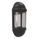 4lite  Outdoor LED Half Wall Lantern Black 8W 400lm