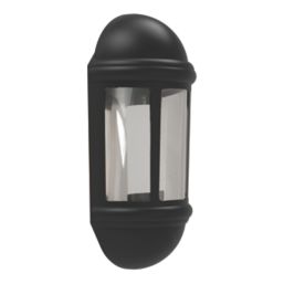 4lite  Outdoor LED Half Wall Lantern Black 8W 400lm