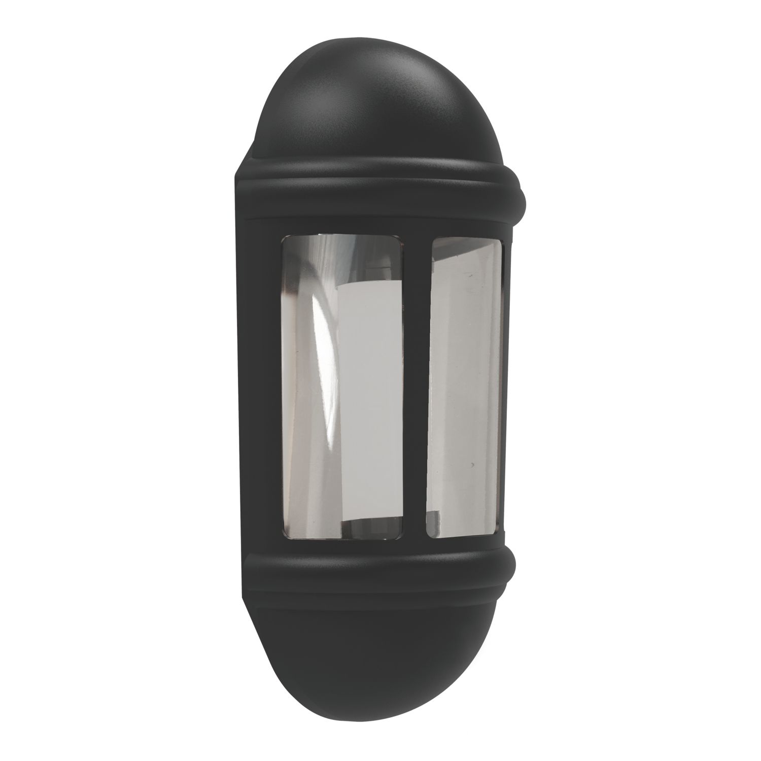 4lite Outdoor LED Half Wall Lantern Black 8W 400lm (601RR)