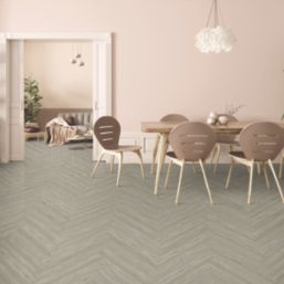 Kraus Owsten Grey Wood-Effect LVT Flooring 2.34m²