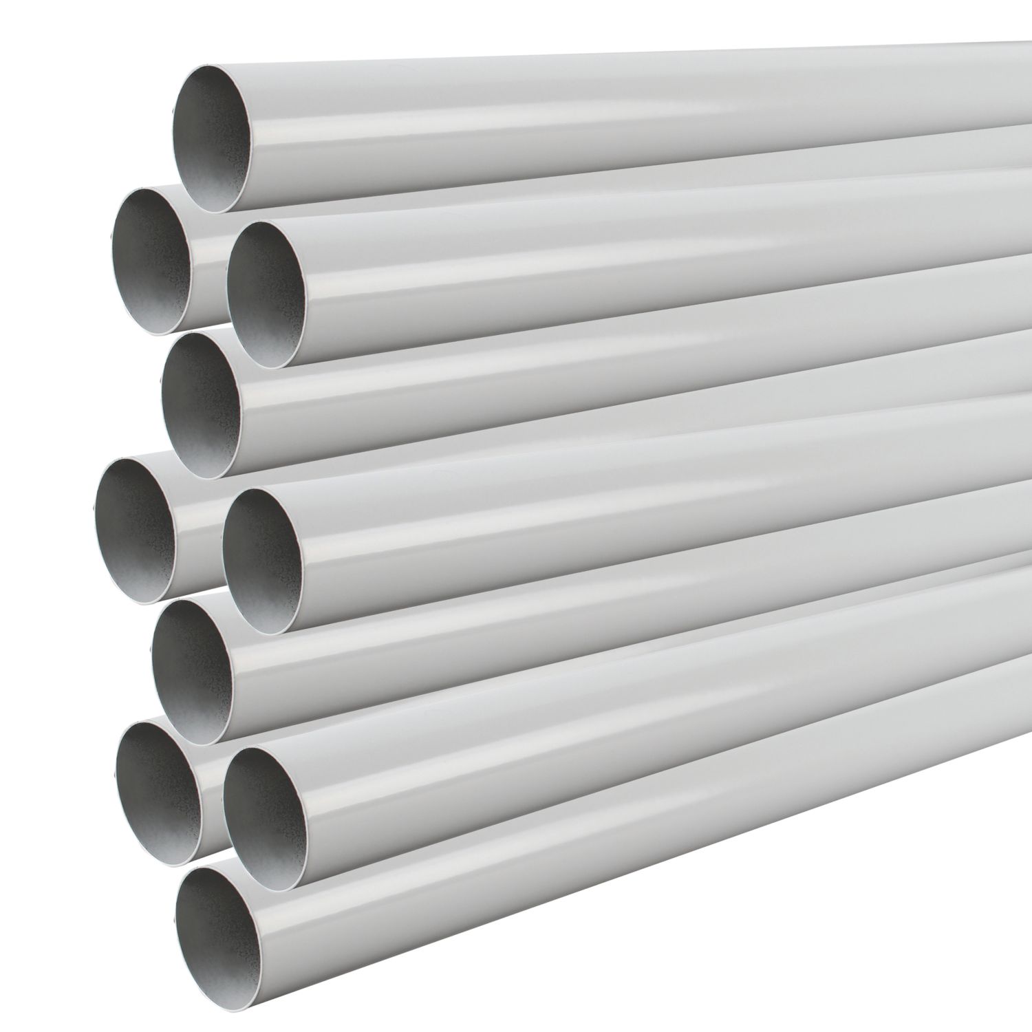 Essentials Tubes White 1220mm x 19mm 10 Pack (601VE)