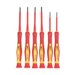 Forge Steel  Mixed  VDE Precision Screwdriver Set 6 Pieces