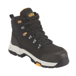 Site Stornes Size 12  Black Waterproof Steel Toe Cap Safety Boots
