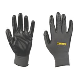 DeWalt DPG66 Nitrile-Coated Poly Gloves Grey Large