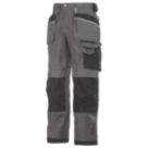 Snickers 3212 Duratwill 3212 Holster Pocket Trousers Grey/Black 36" W 35" L