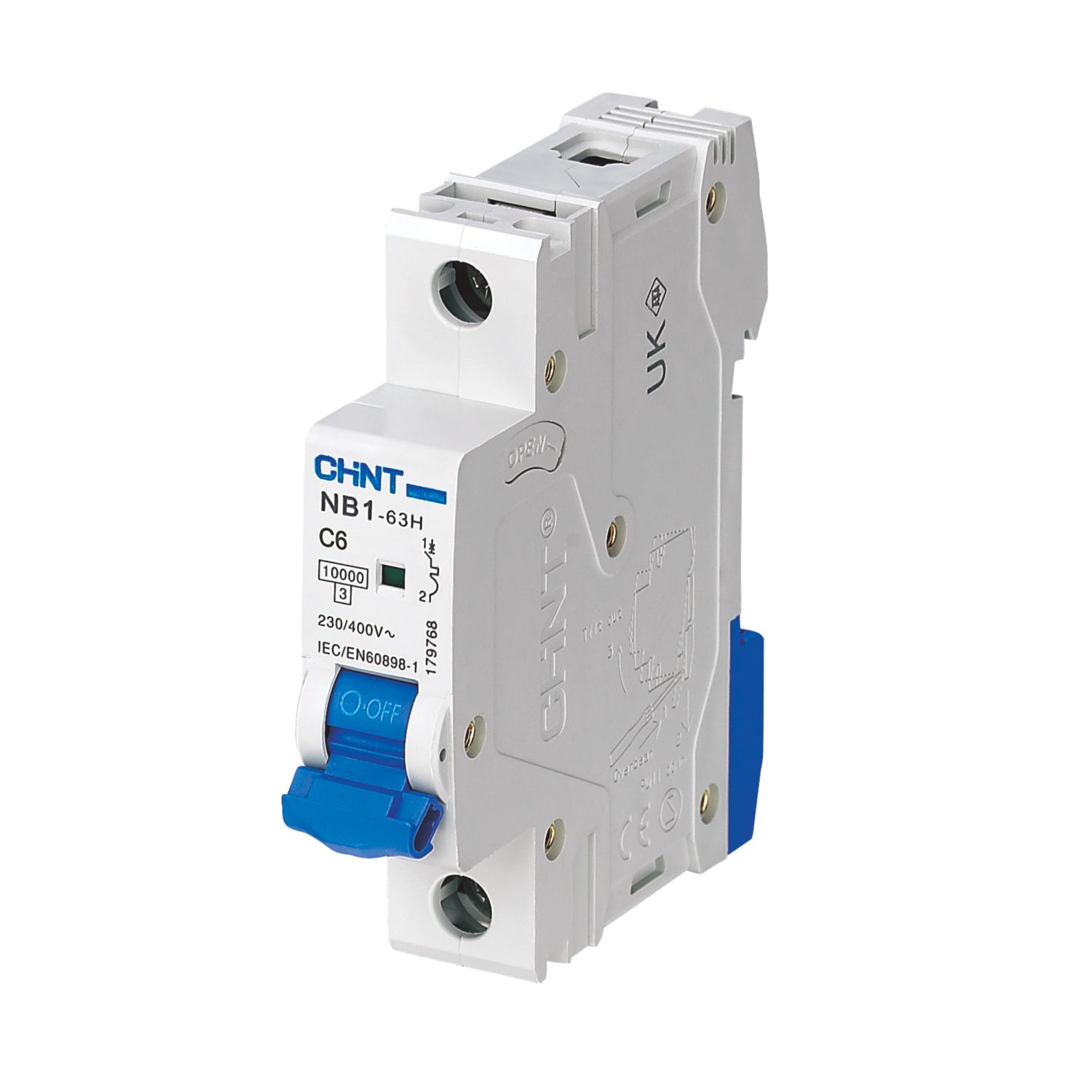 Chint NB1 6A SP C Curve MCB (6024V)