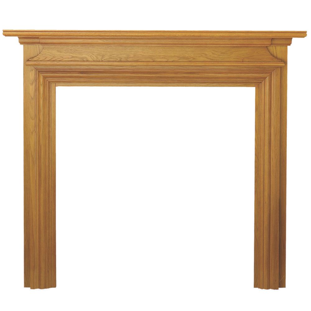 Focal Point Charlottesville Fire Surround Oak Veneer 1340mm x 1172mm Screwfix