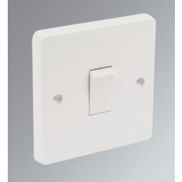 Crabtree Capital 10AX 1-Gang 1-Way Light Switch  White