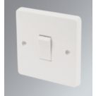 Crabtree Capital 10AX 1-Gang 1-Way Light Switch  White