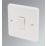 Crabtree Capital 10AX 1-Gang 1-Way Light Switch  White