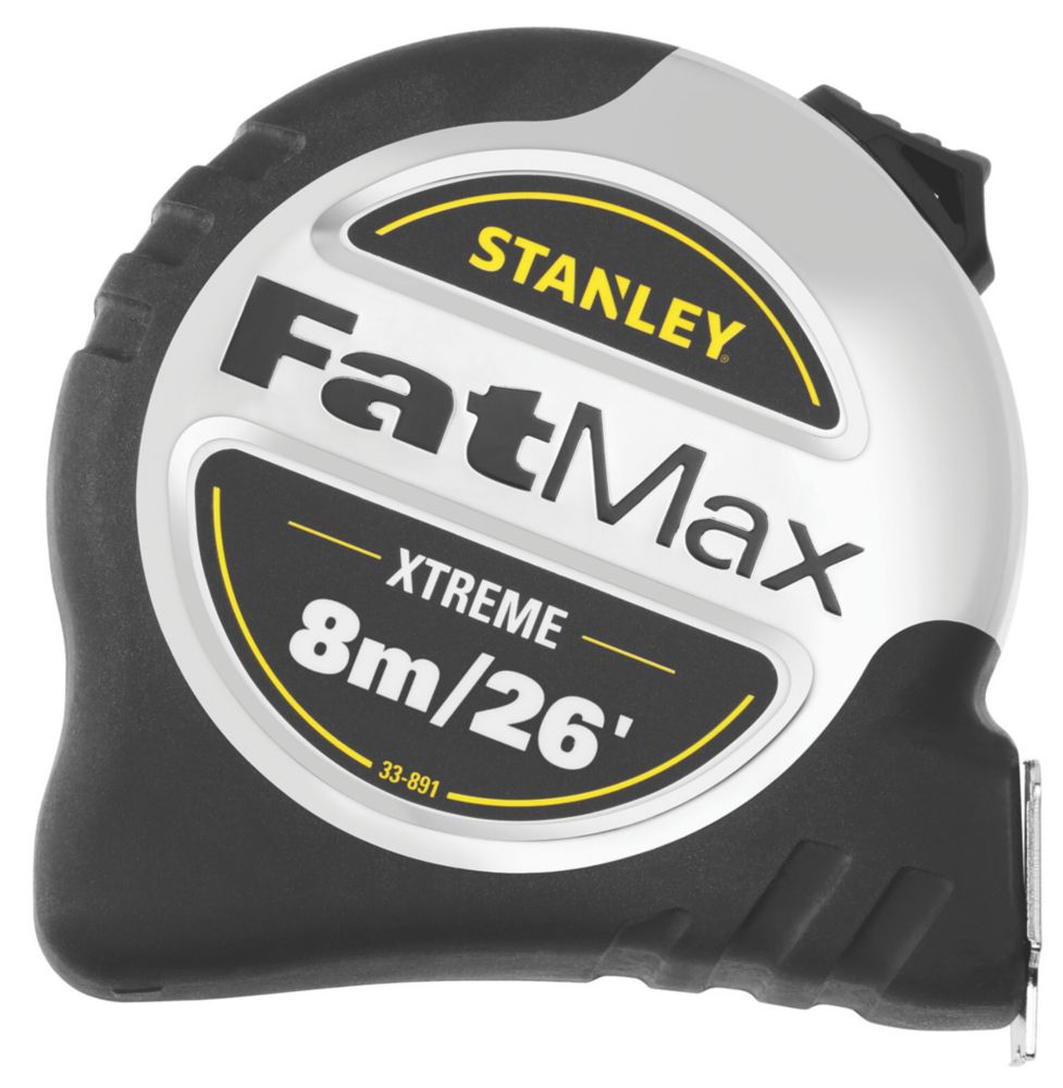 Stanley FatMax Xtreme 8M PRO Metric Tape Measure NEW MODEL Fat Max 8Mtr  Metre