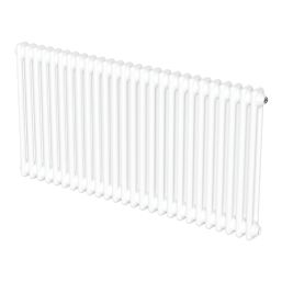 Flomasta 600mm x 1190mm 4175BTU White Horizontal 2 Column Radiator