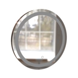 Idaho Round Bathroom Mirror With 2580lm LED Light 600mm x 600mm