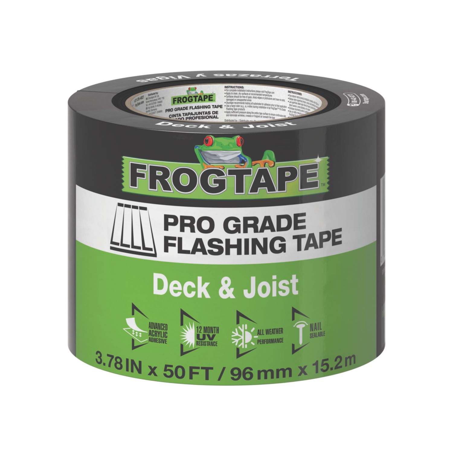 Frogtape Pro Grade Decking & Joist Tape Black 15.2m x 96mm (602EA)