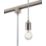 Knightsbridge Contemporary 1-Circuit Pendant for Track Lighting Brushed Chrome