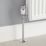 Flomasta  1/2" x 15mm White/Silver Angled & L/S Modern Thermostatic Radiator Valve & Lockshield