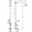 Bristan 1901 Rear-Fed Exposed Chrome Thermostatic Mixer Shower with Diverter