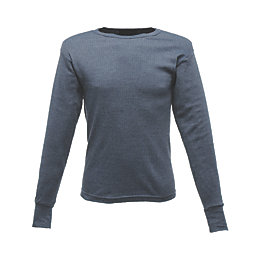 Regatta Professional Long Sleeve Base Layer Thermal T-Shirt Denim Blue Small 37 1/2" Chest