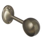 Rothley End Bracket Antique Brass 25mm