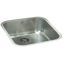 Franke Lucca 1 Bowl  Brushed Stainless Steel Kitchen Sink 494mm x 464mm