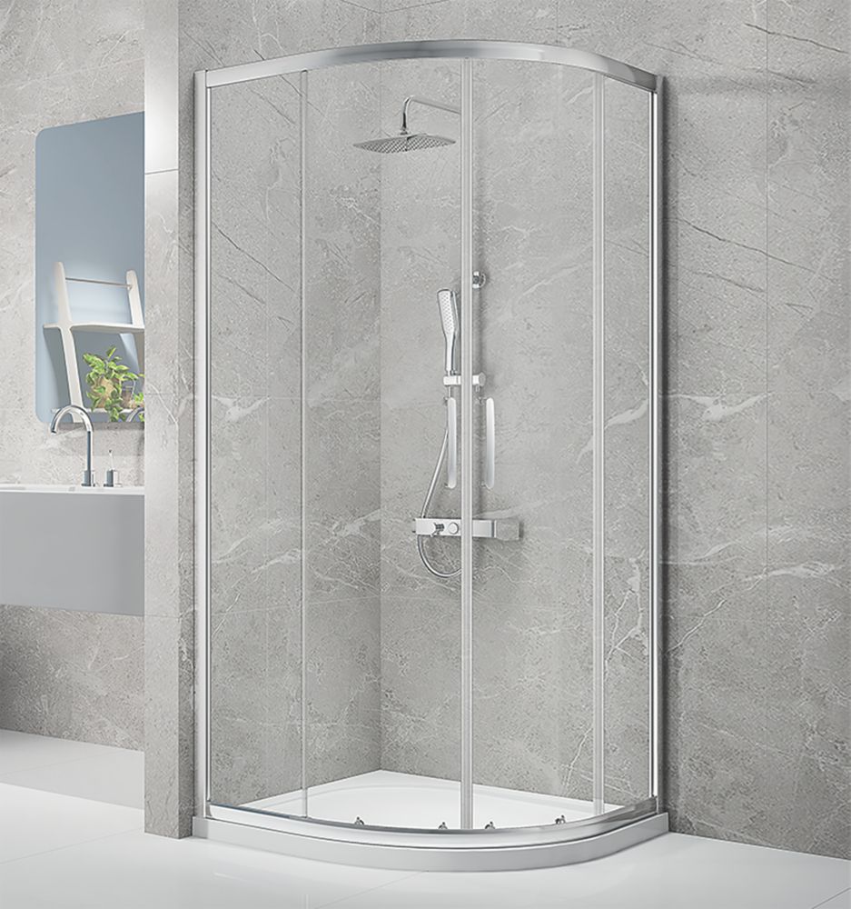 Triton Neo Eight Framed Quadrant Shower Enclosure Non-Handed Chrome  900mm x 900mm x 1900mm