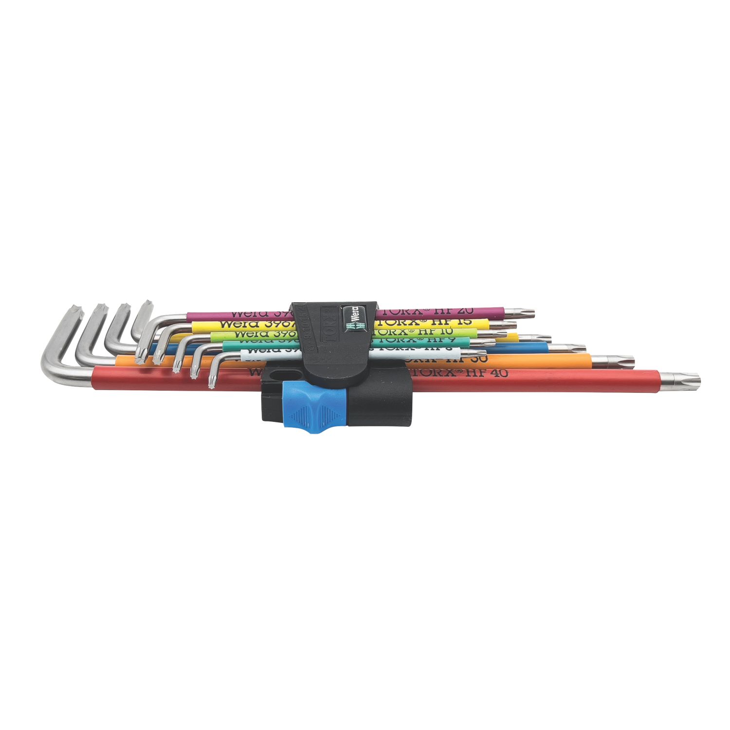 Wera 3967/9 SXL HF Metric TX Multicolour Long L Key Set 9 Pieces (602TX)
